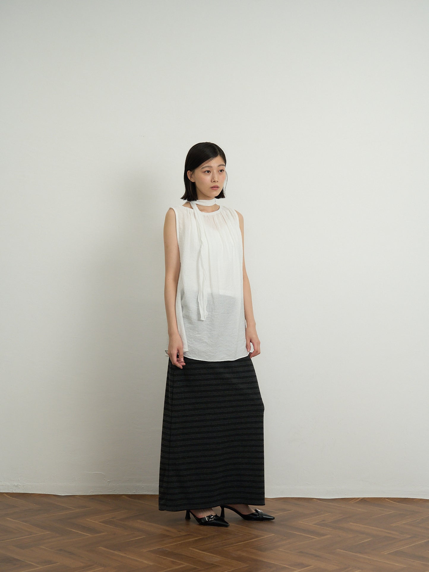 scarf wrinkle one piece