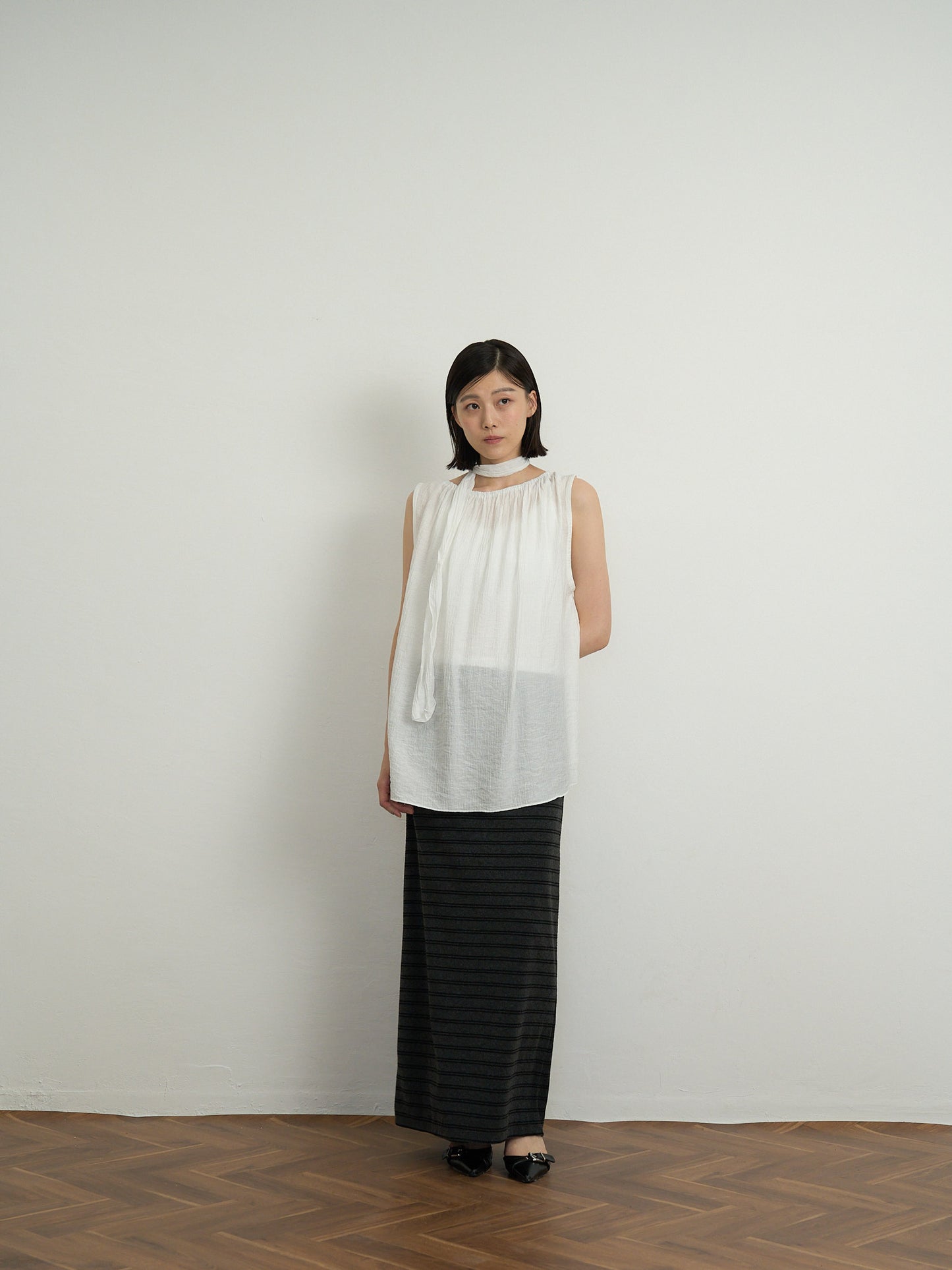 scarf wrinkle one piece
