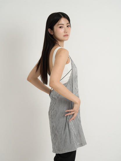 gingham mini one-piece