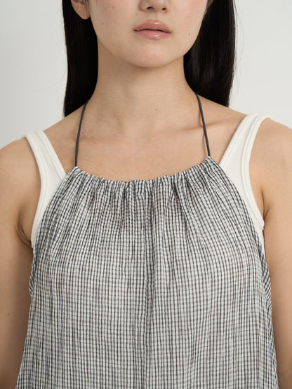 gingham mini one-piece