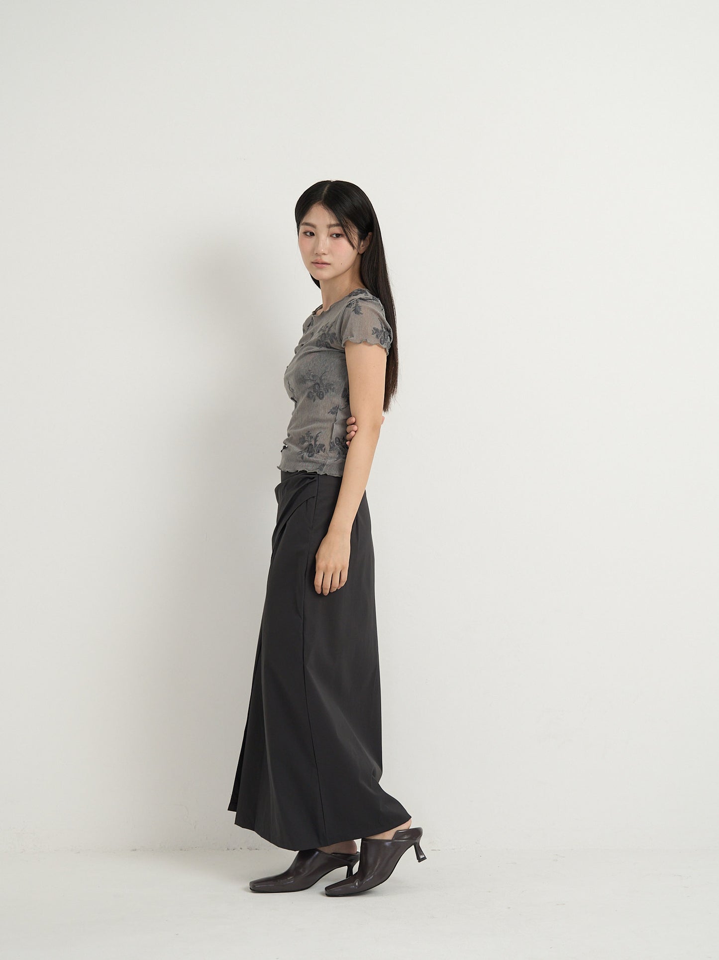 flower sheer tops