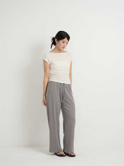 striped relax pants