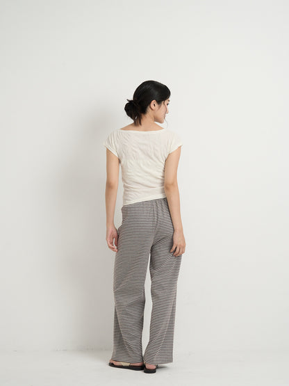 striped relax pants