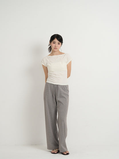 striped relax pants