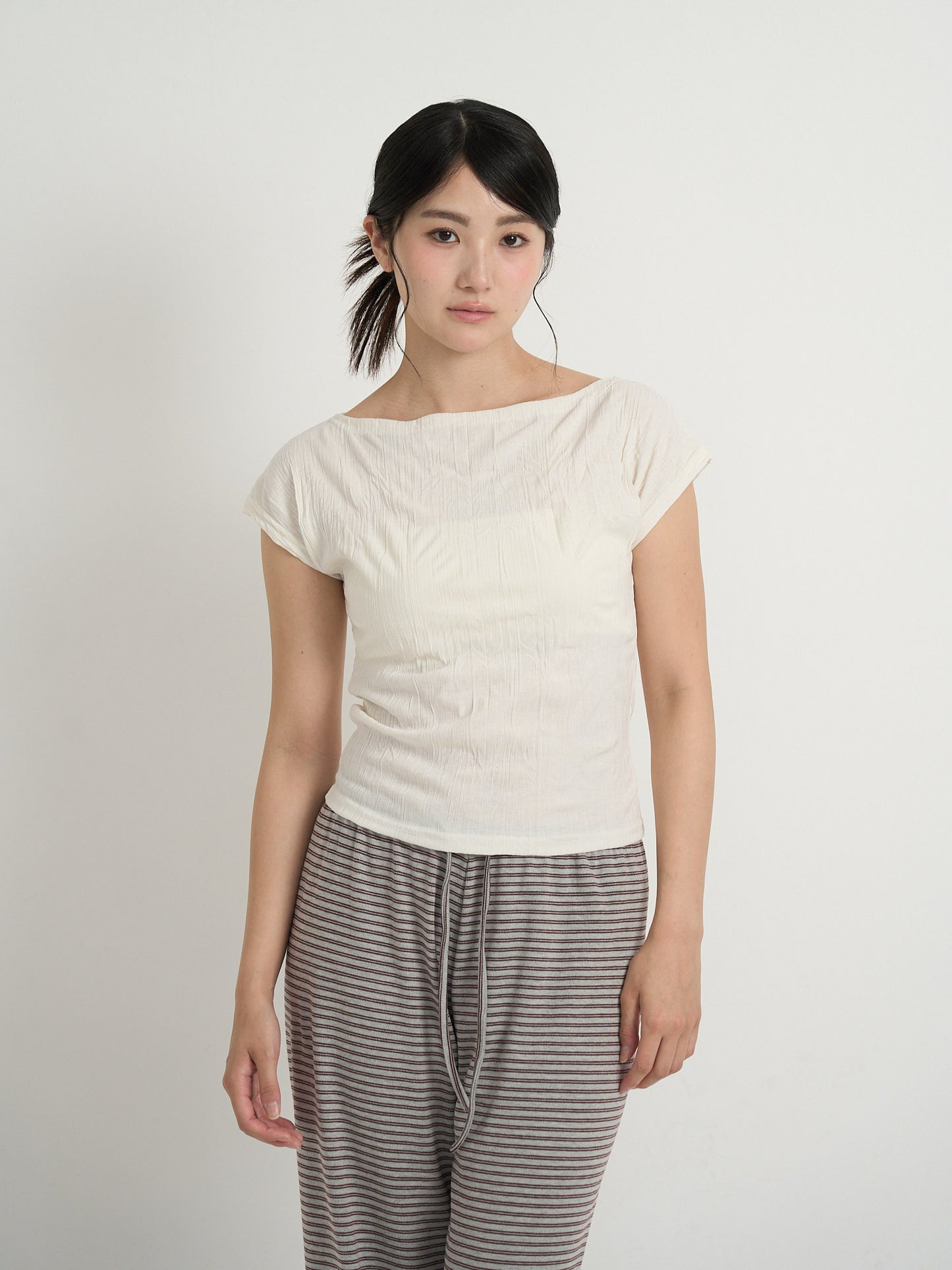 boat neck tee