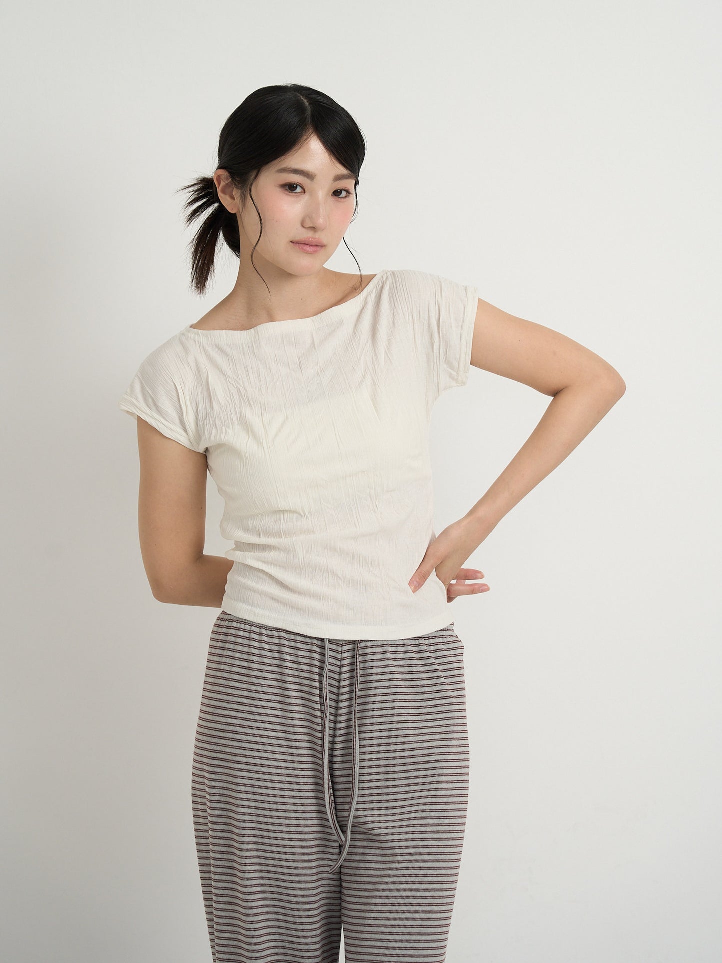 boat neck tee