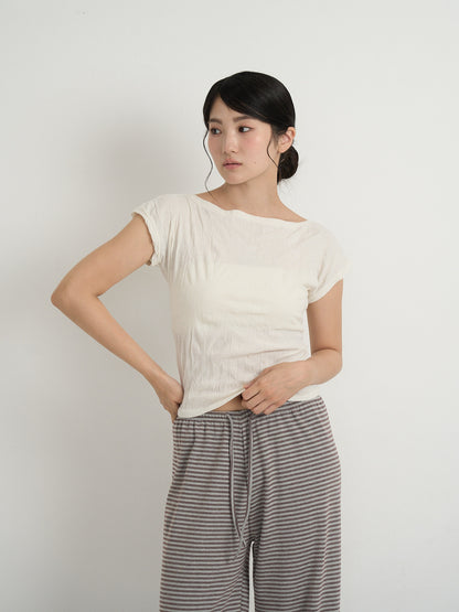 boat neck tee