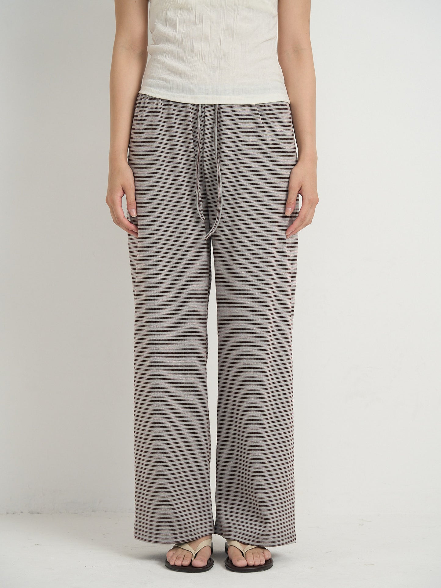 striped relax pants
