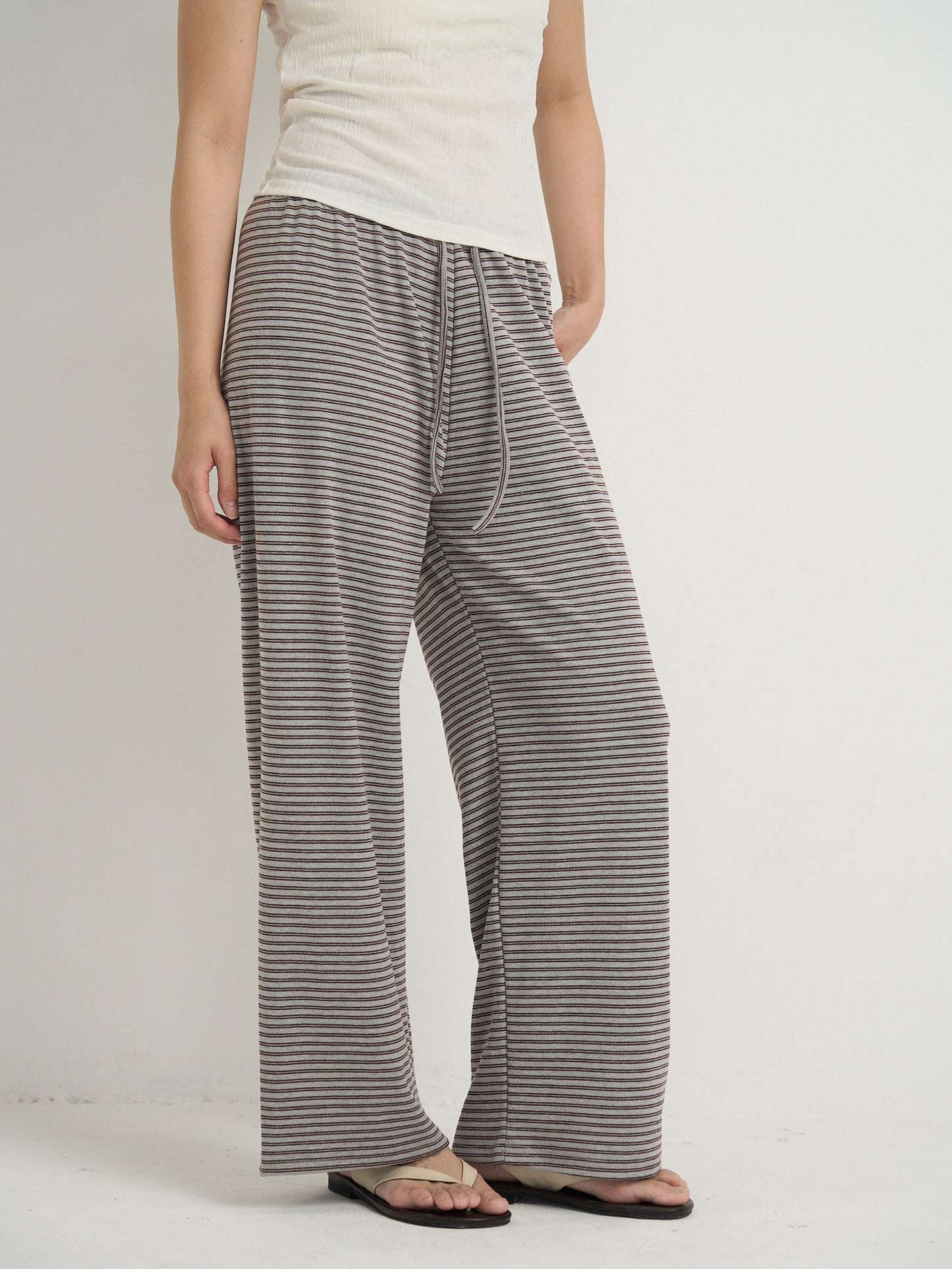 striped relax pants