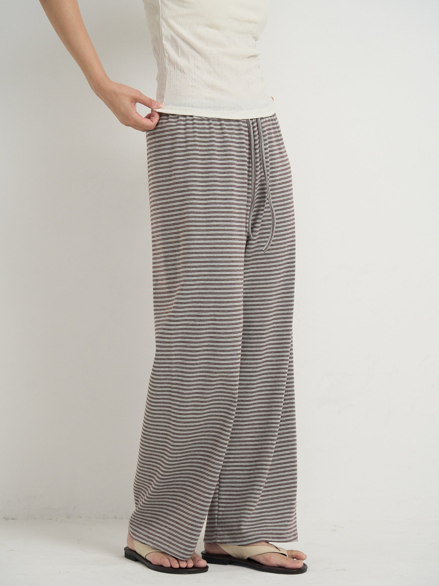 striped relax pants