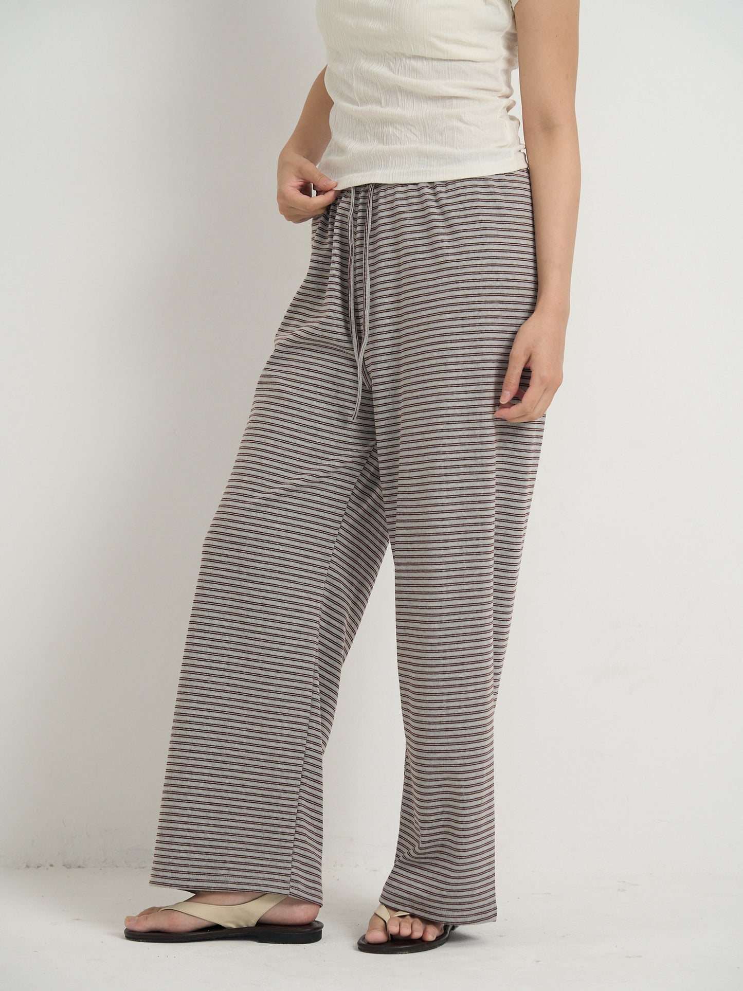 striped relax pants
