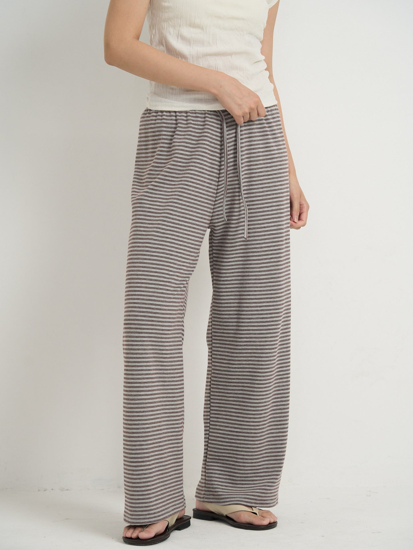 striped relax pants