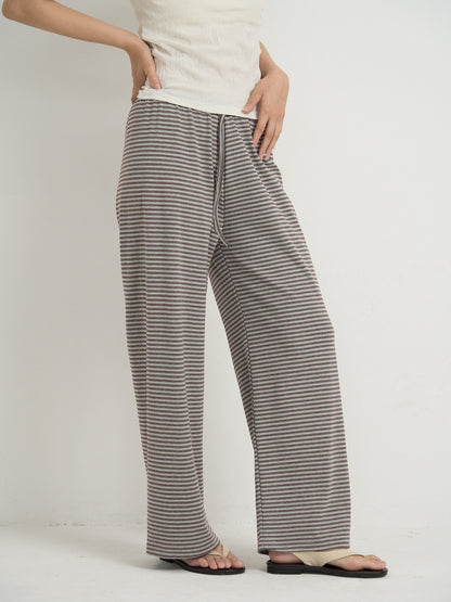 striped relax pants