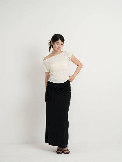 2way wrap maxi skirt