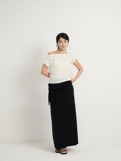 2way wrap maxi skirt
