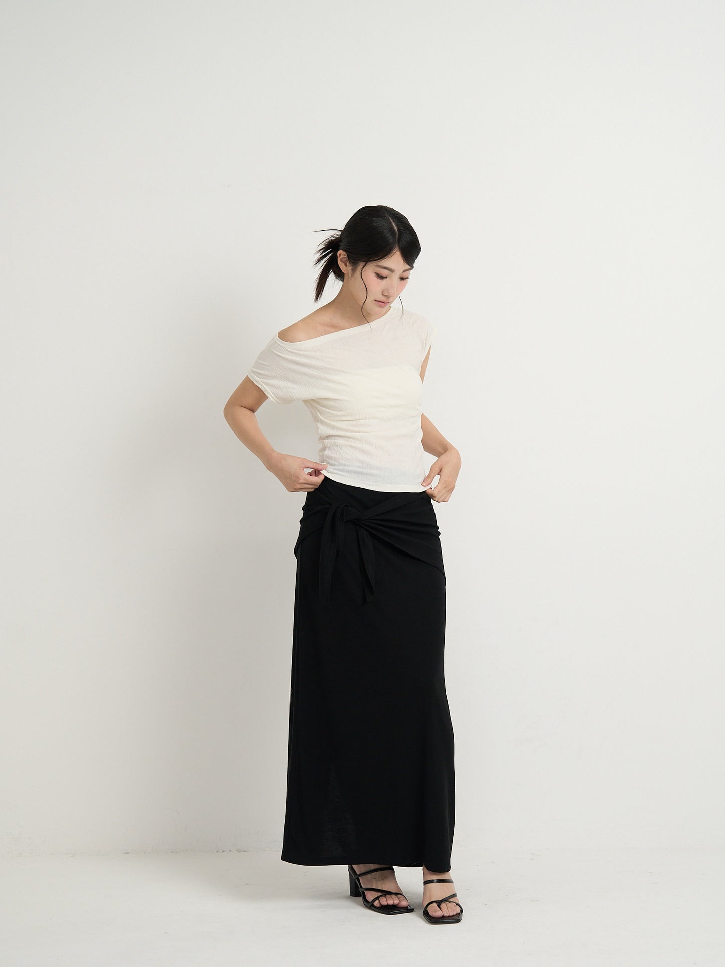 2way wrap maxi skirt