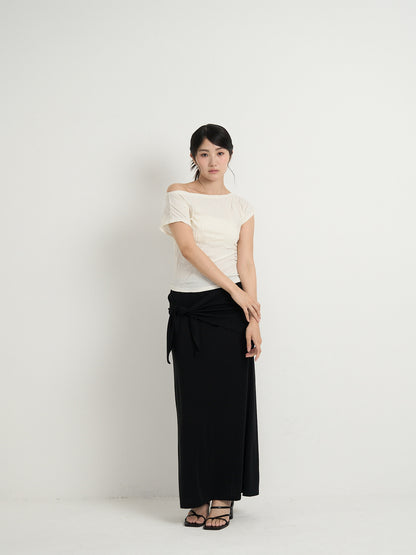 2way wrap maxi skirt