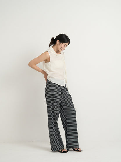 tie button blouse