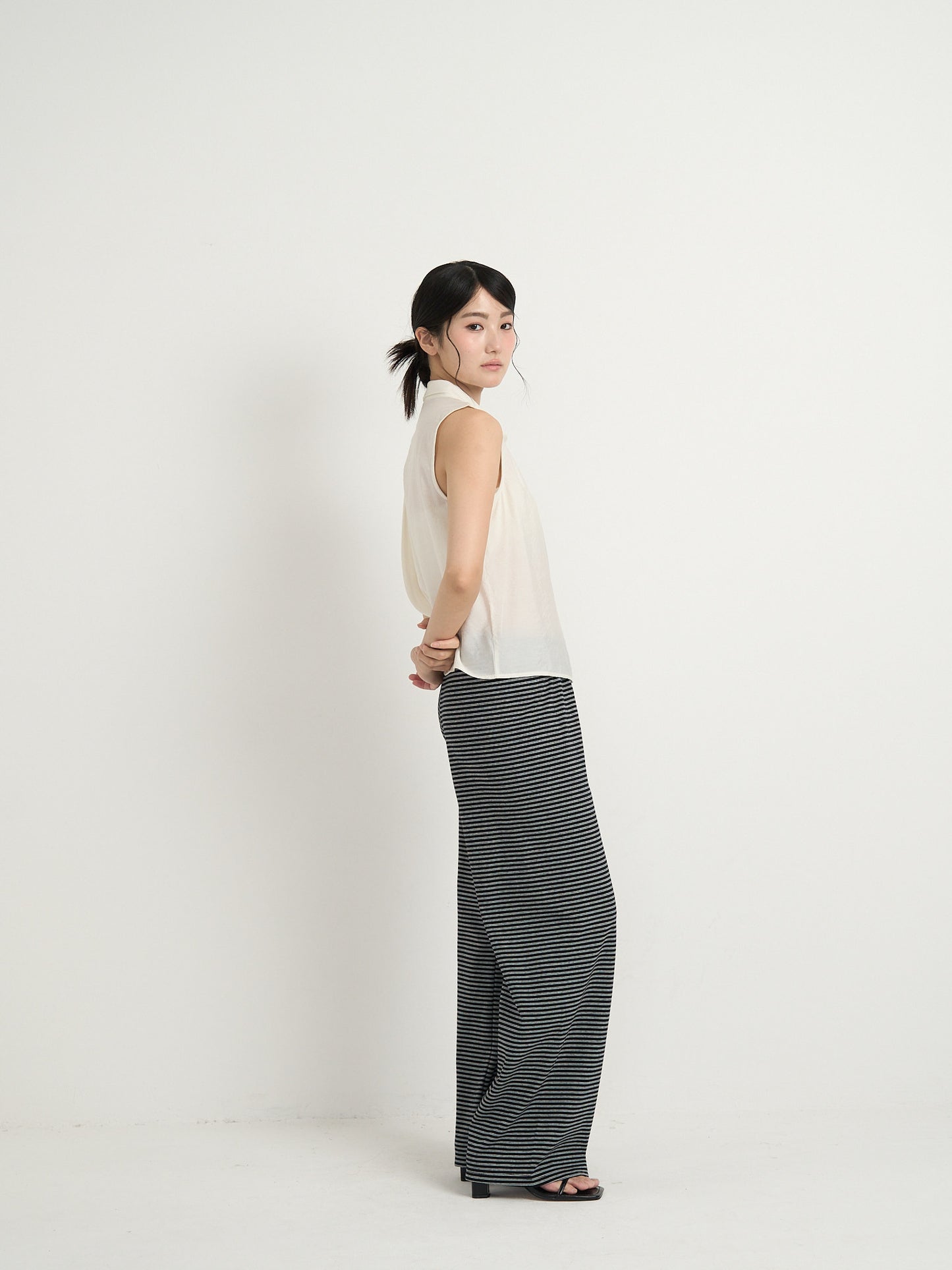 tie button blouse