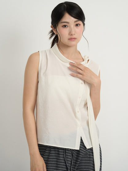 tie button blouse