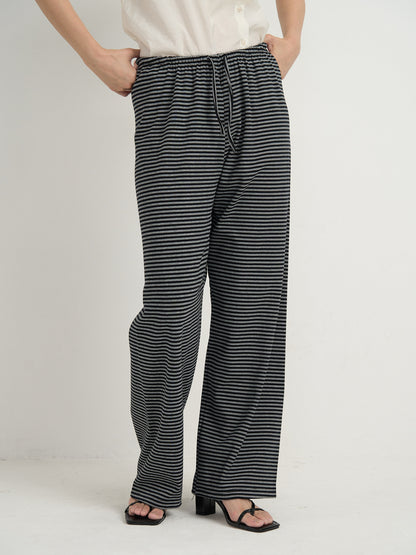 striped relax pants
