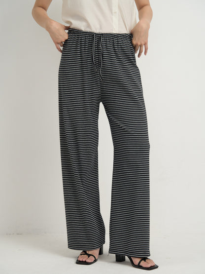 striped relax pants