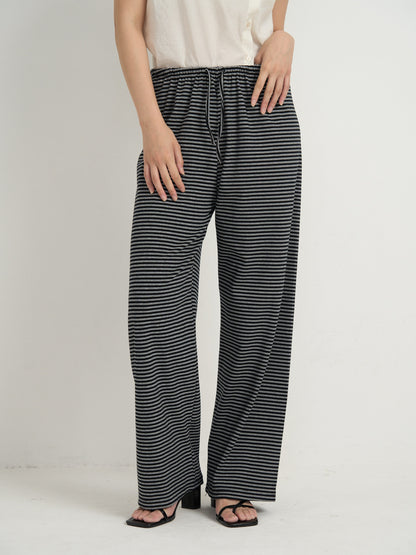 striped relax pants