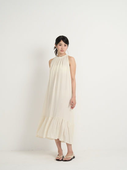 back open halter neck dress