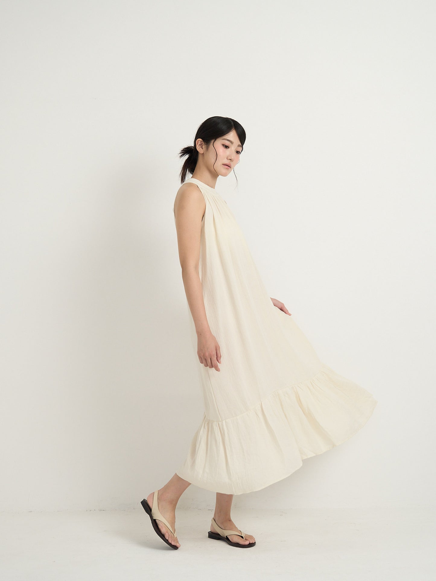 back open halter neck dress