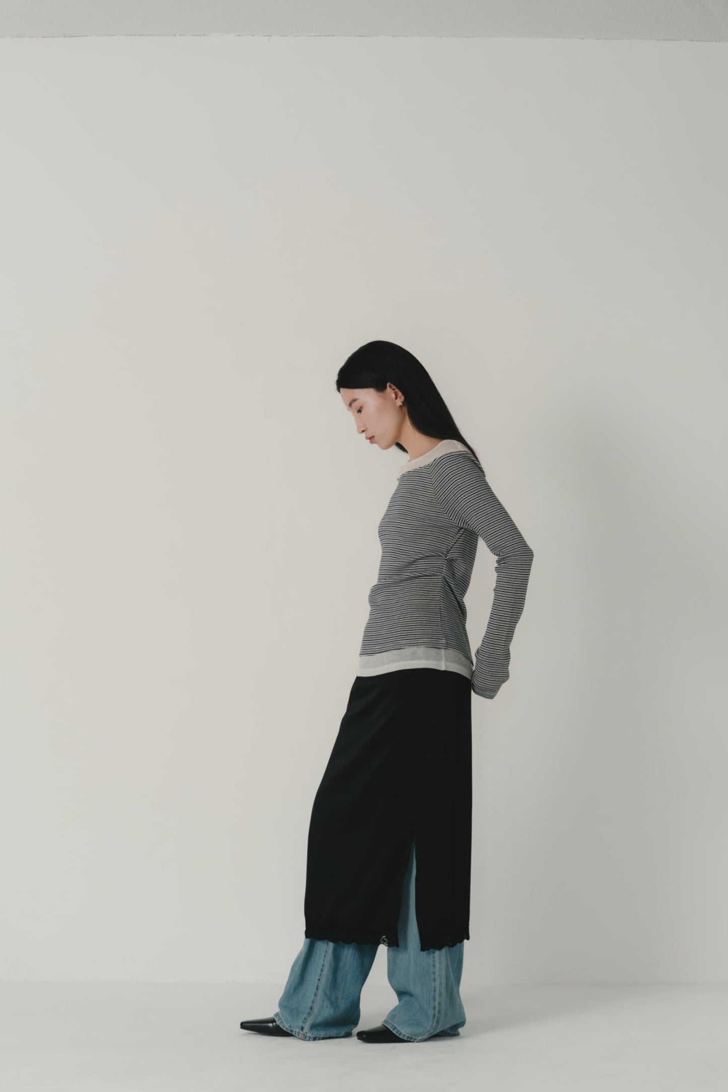 layered stripe top