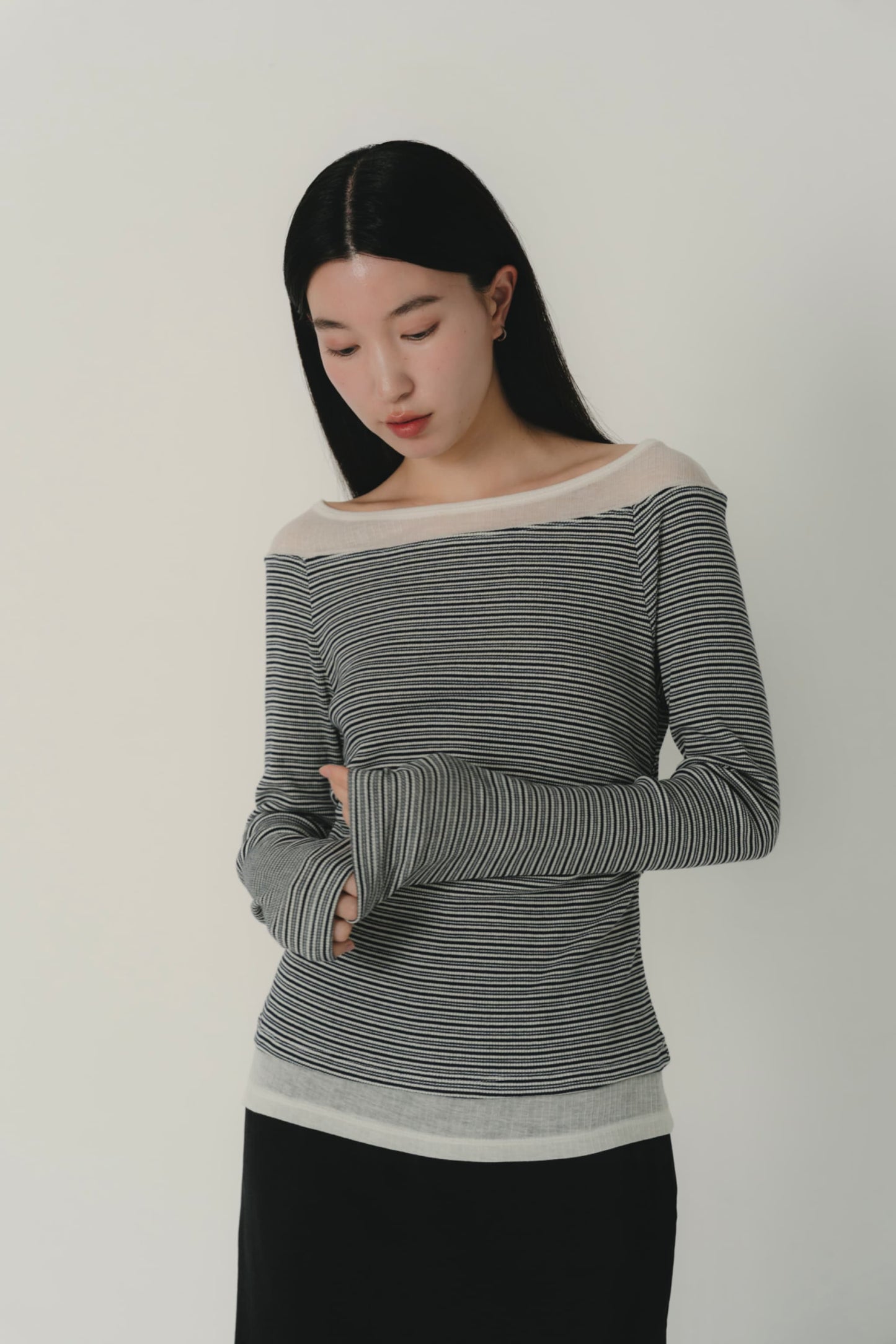 layered stripe top