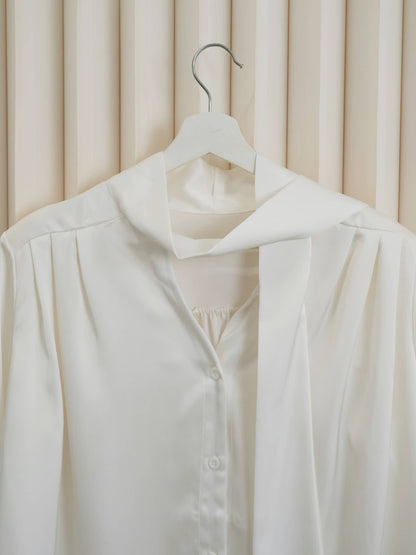 silk scarf blouse