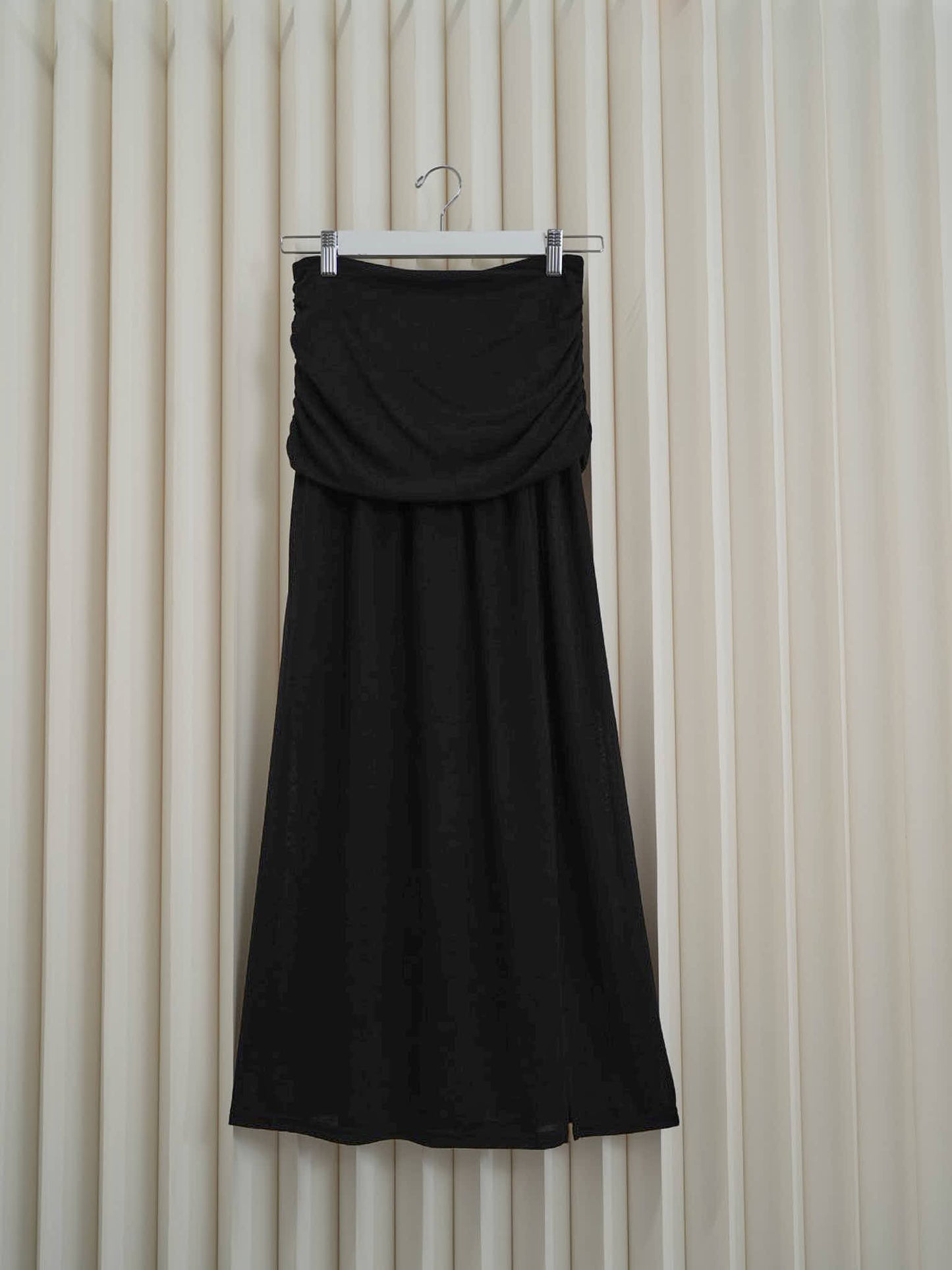 draped maxi skirt
