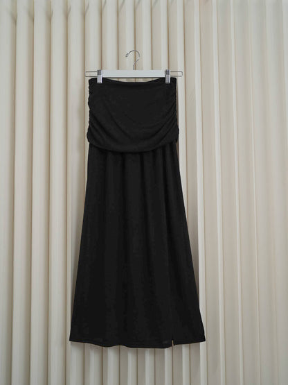 draped maxi skirt