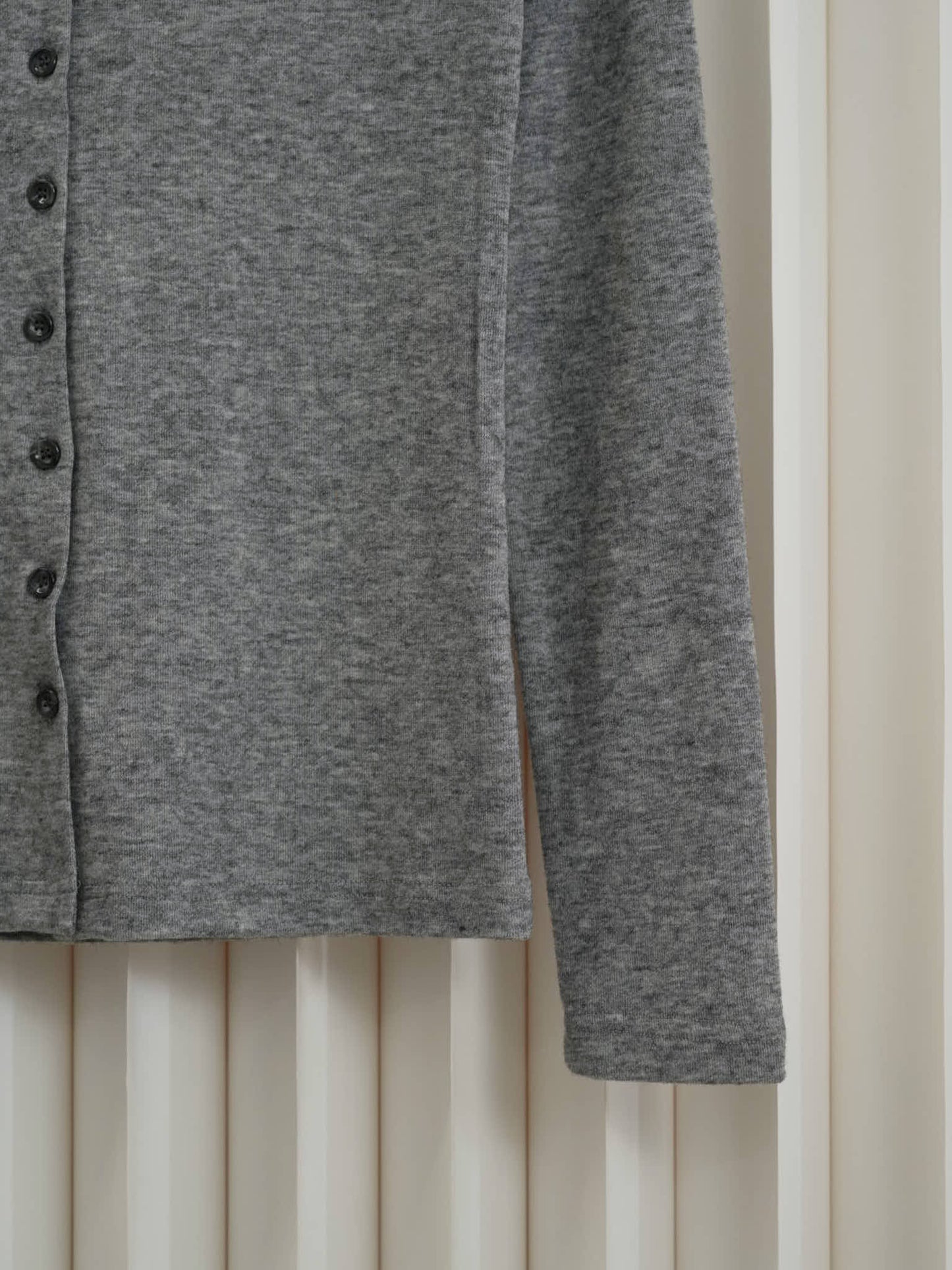 minimal button cardigan
