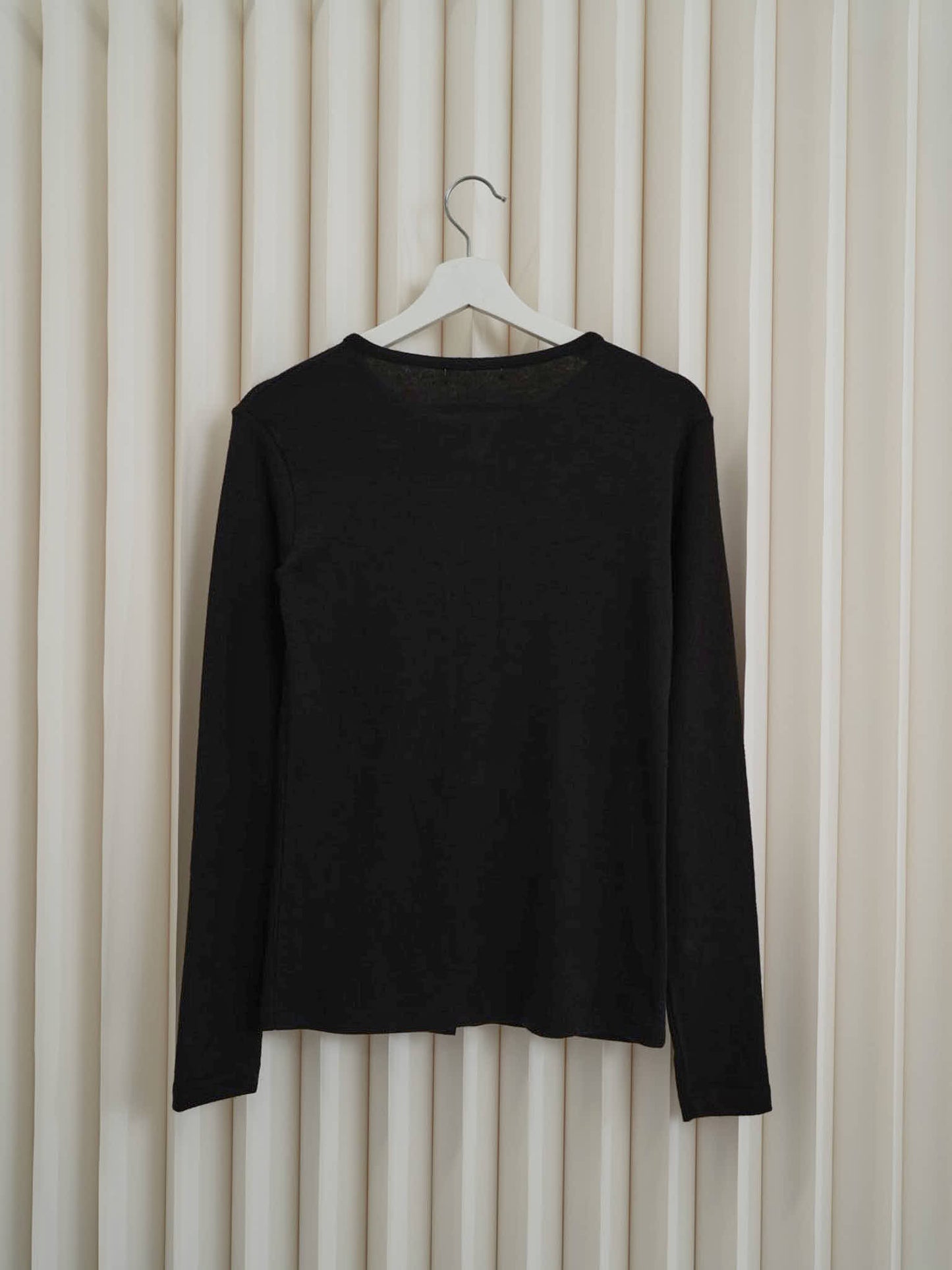 minimal button cardigan