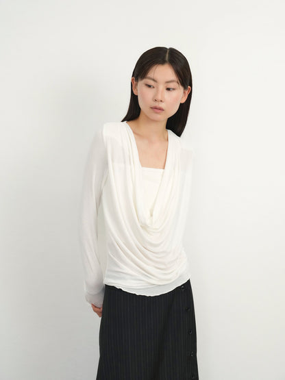 cowl drape top