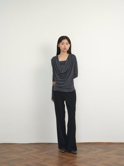 cowl drape top