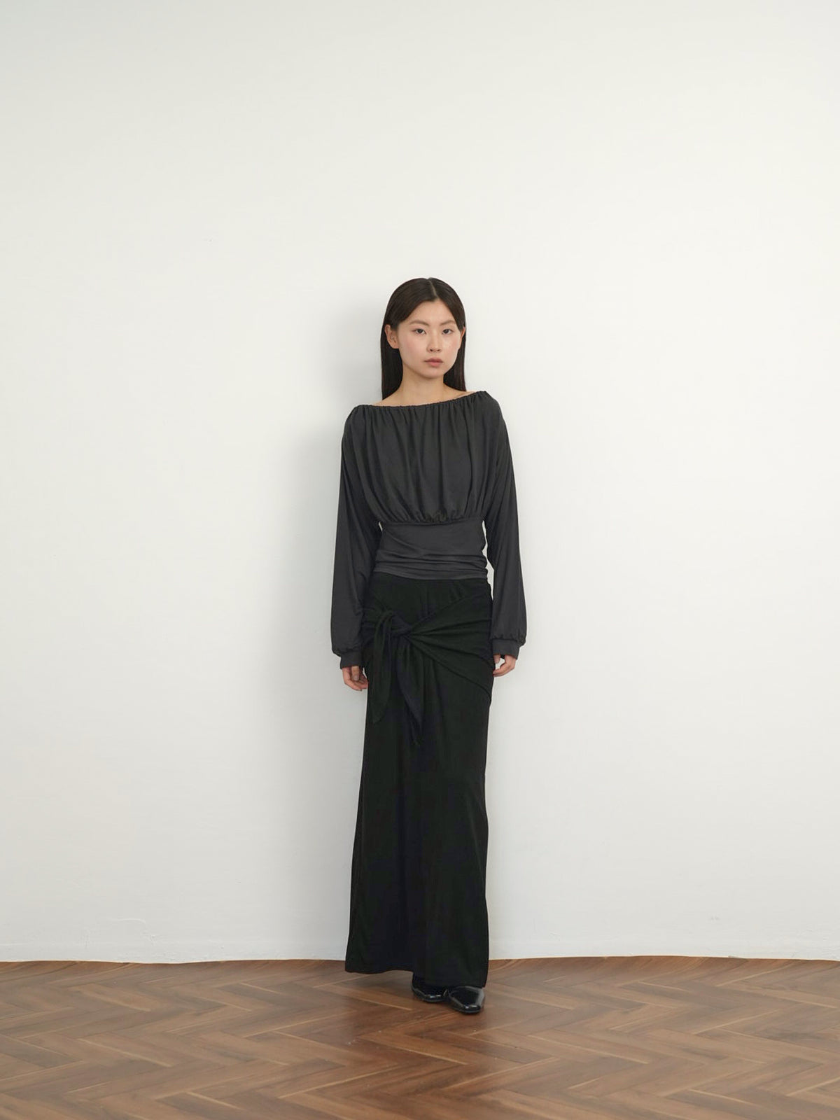 shirring cinched top