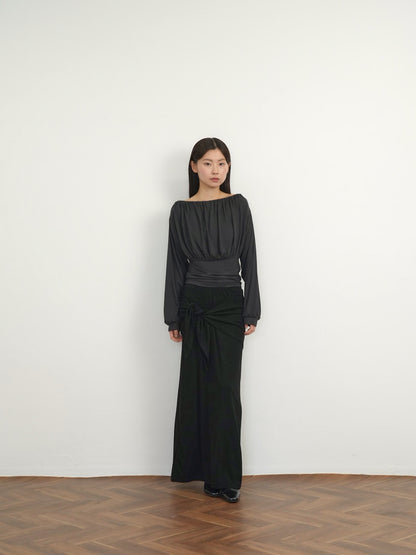 shirring cinched top