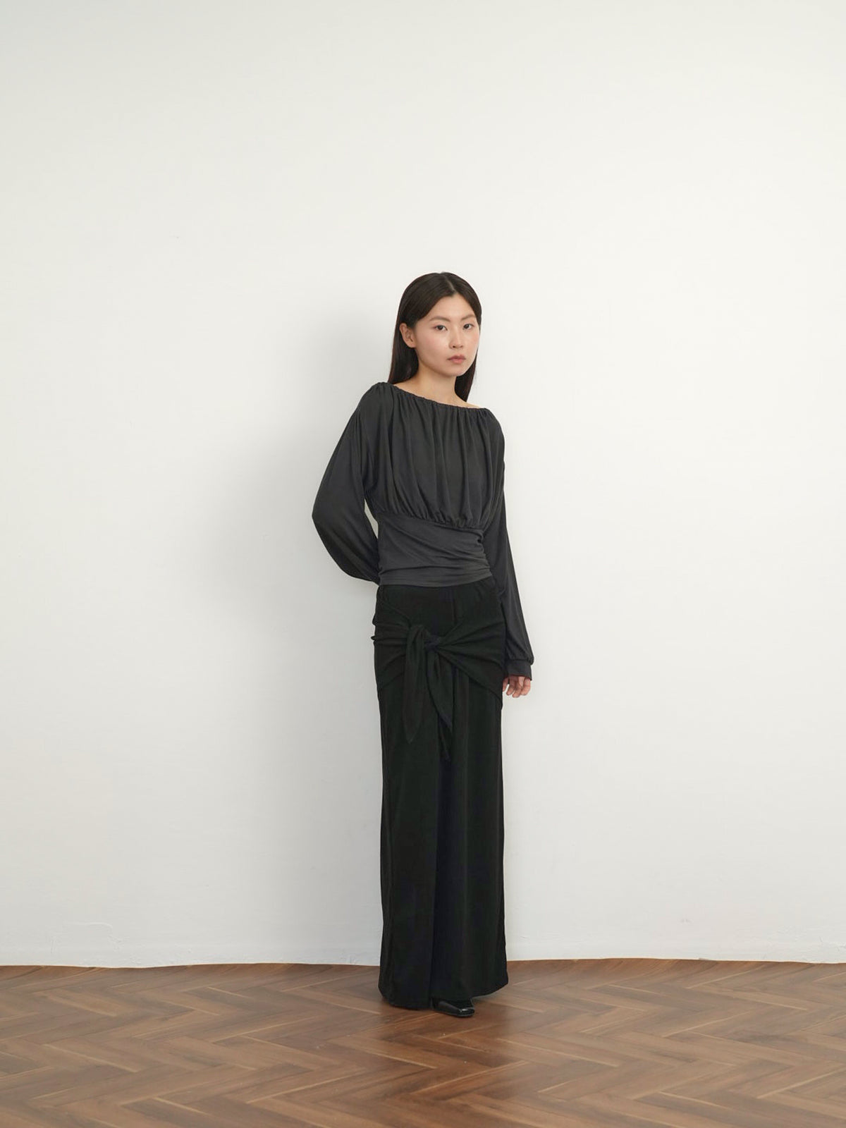 shirring cinched top