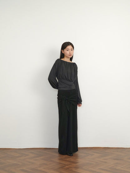 shirring cinched top