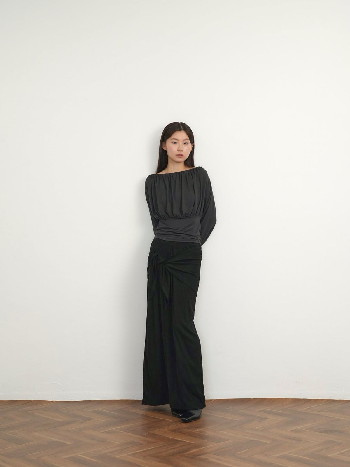 shirring cinched top