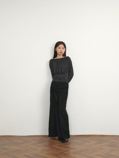 shirring cinched top