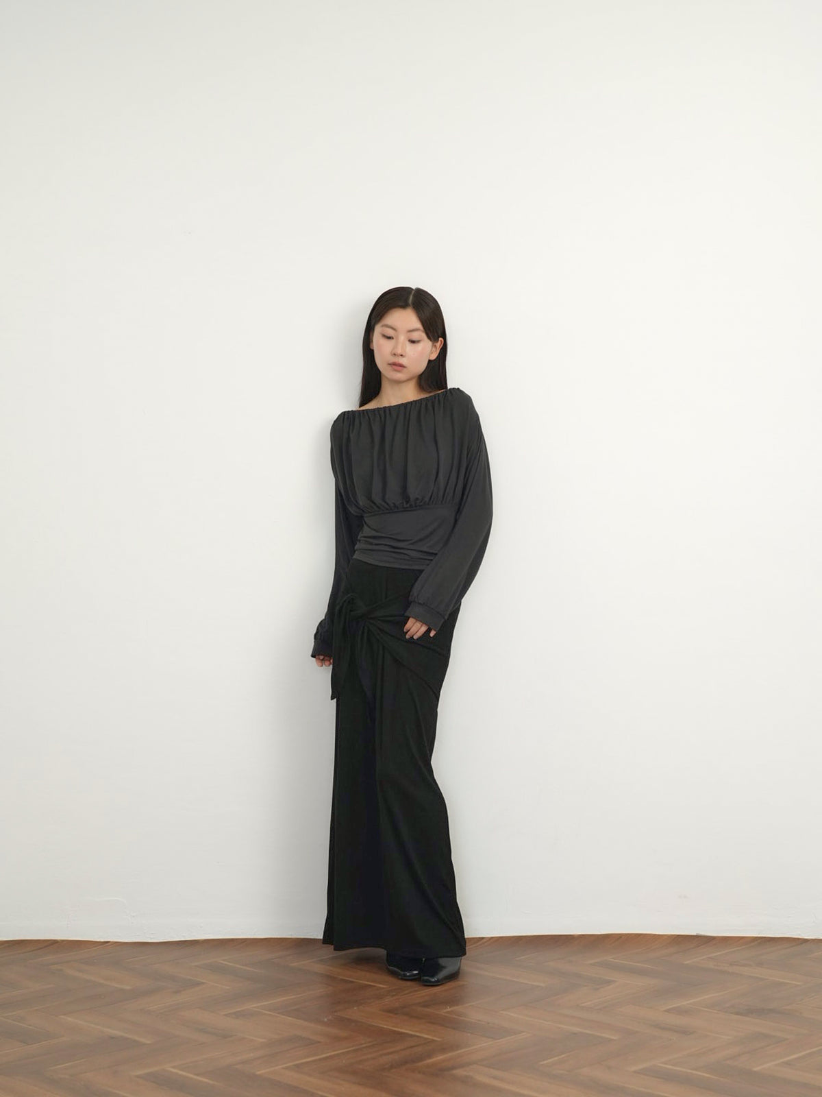 shirring cinched top