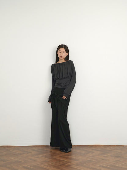 shirring cinched top