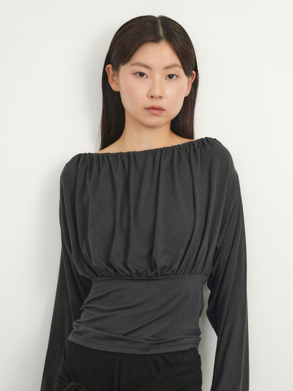 shirring cinched top