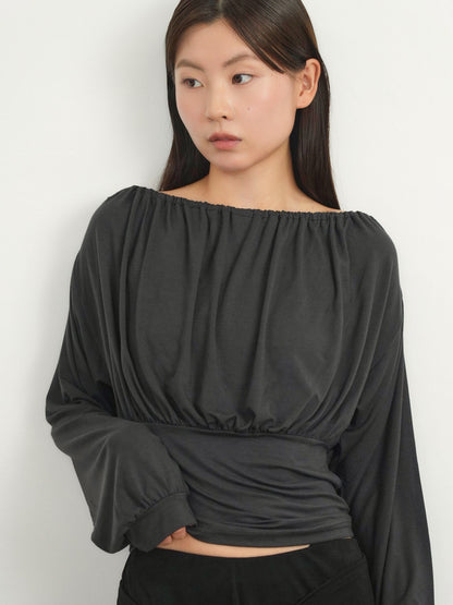 shirring cinched top