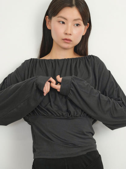 shirring cinched top