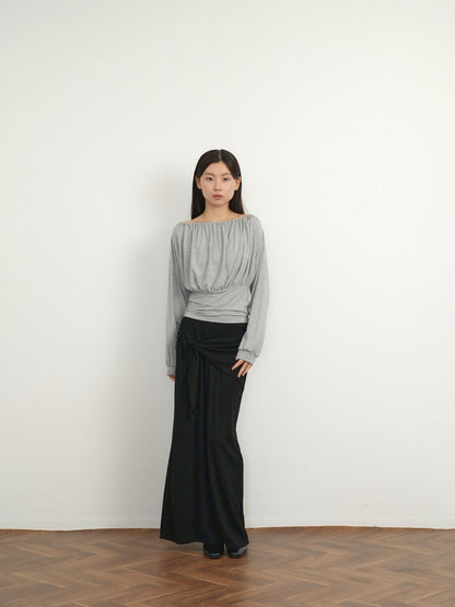shirring cinched top